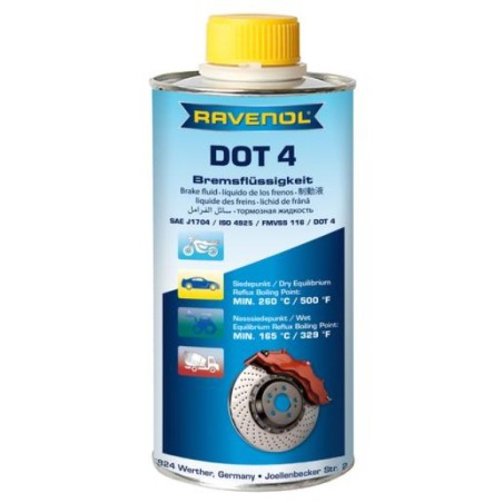 RAVENOL DOT 4 Liquido de Frenos 1L ISO 4925 CLASE 4