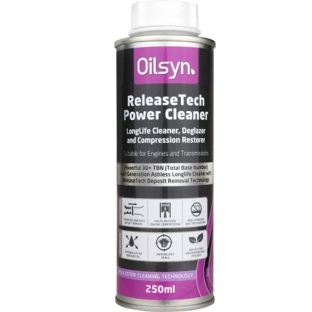 OilSyn Power Cleaner Flush (base ester), limpiador de motor LONGLIFE,