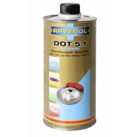 RAVENOL DOT 4 Liquido de Frenos 1L ISO 4925 CLASE 4