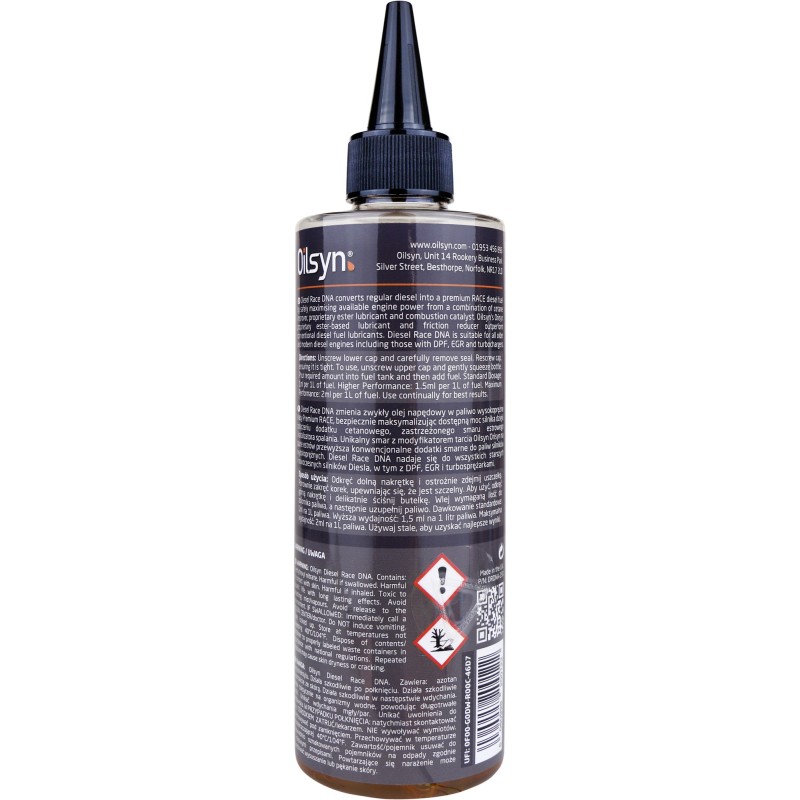 Oilsyn Diesel RACE DNA aditivo para coches diesel de carreras