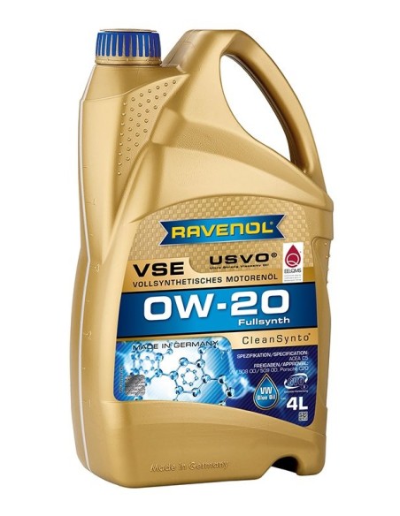 RAVENOL VSE 0W20 USVO 5L. Homologacion oficial VW 508 / 509