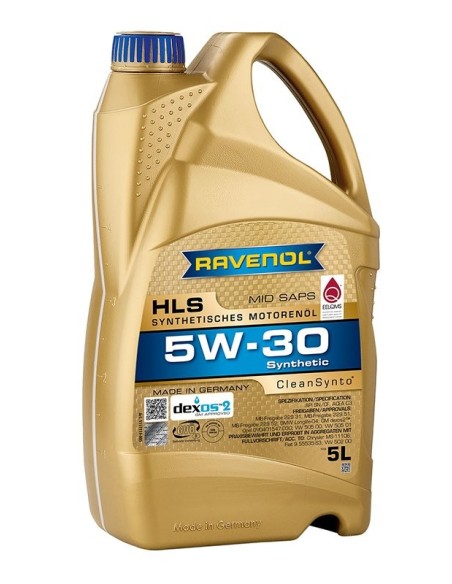 RAVENOL HLS 5W30 .Aceite sintético de alta gama, midsaps, ACEA C3