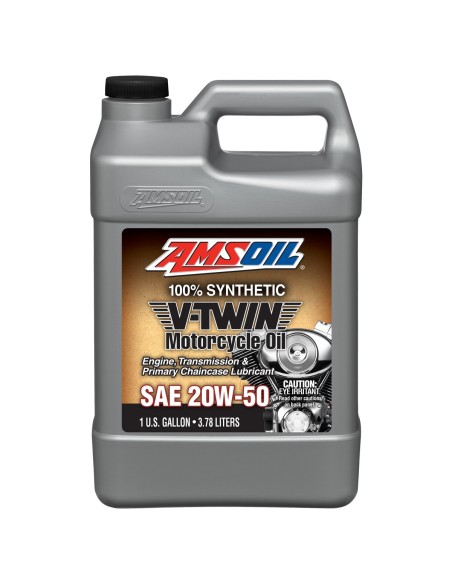 AMSOIL SYNTHETIC V-TWIN MOTORCYCLE OIL 20W50 1 GALON